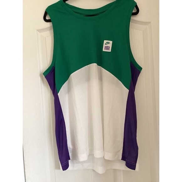 Nike Men’s Dunk Force Starting Five Jersey Size: Large Color: Malachite/White - Picture 10 of 12